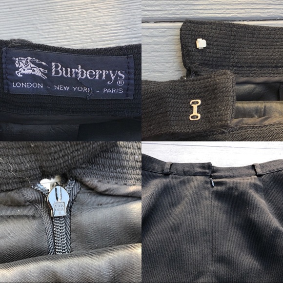 Vintage Burberry black wool wrap pencil skirt 6 - Picture 5 of 14